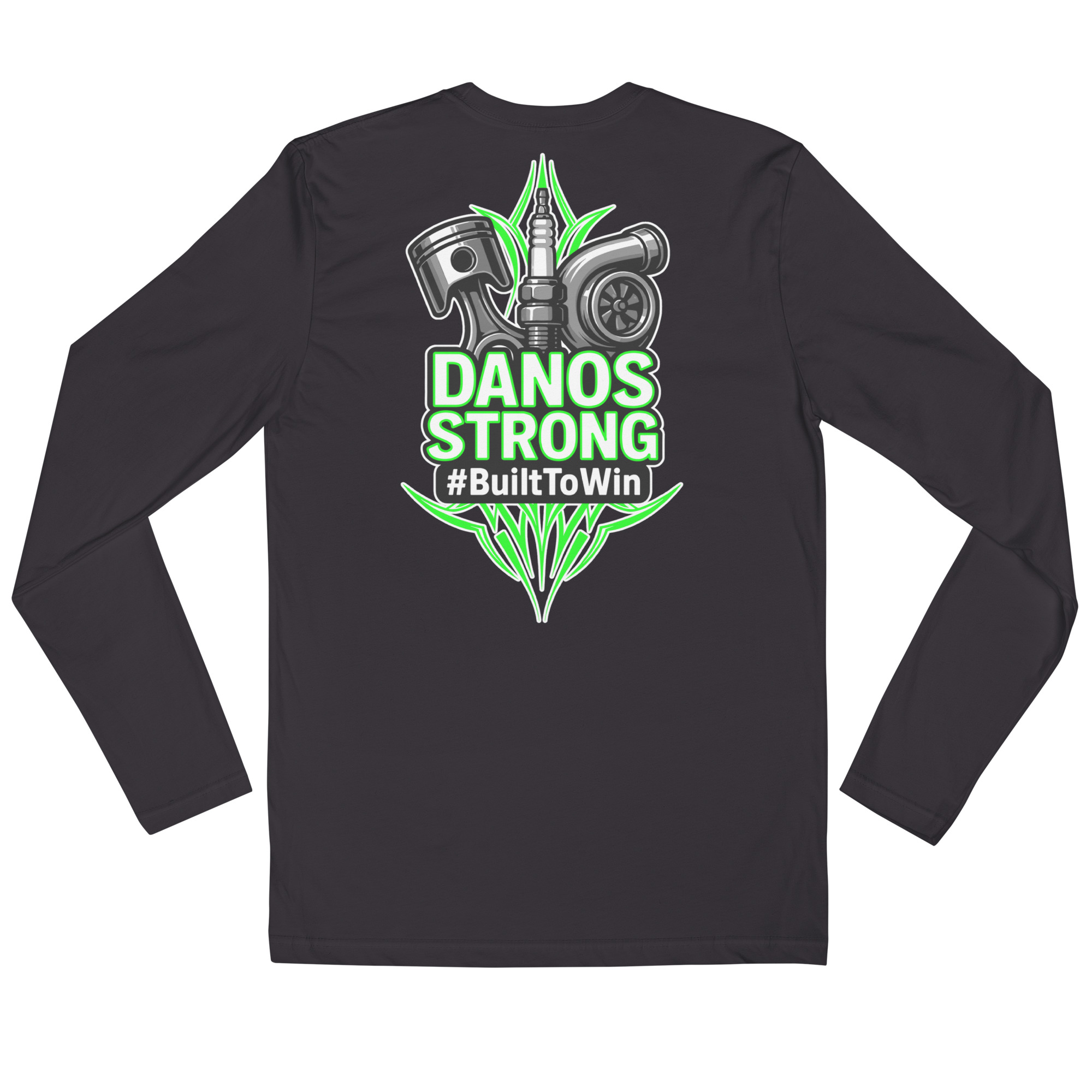 Danos Strong charcoal long sleeve — back